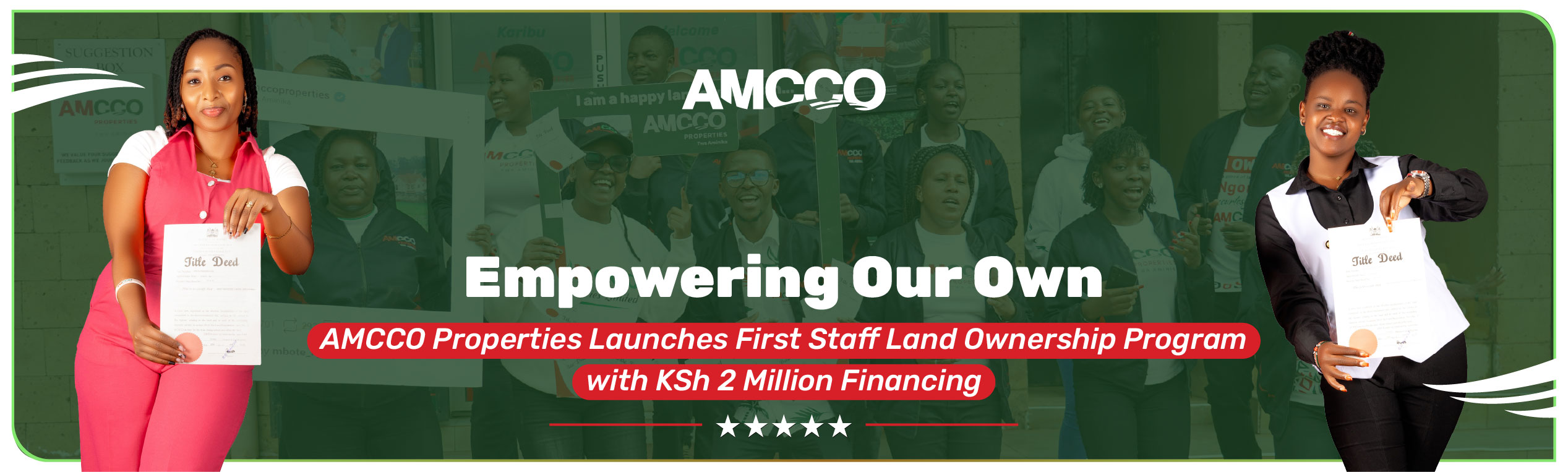 Building Wealth Together: Inside the AMCCO Staff Land Ownership Programme